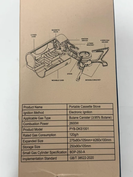 PYB-DKS1001 Katlanabilir Kamp Ocak - Resim 10