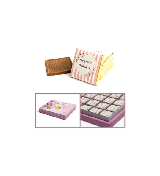 Nutat Isimli Kız Bebek Antre Gurme Lezzetler (72 Madlen Lezzet küpleri  + Sunum Kutusu) ürün görseli