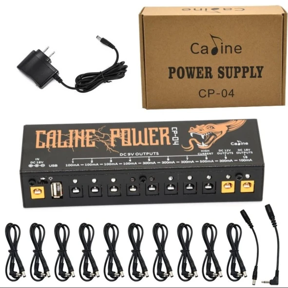 Caline CP-04 Çoklu Çıkışlı Pedal Güç Kaynağı - Resim 5