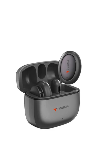 Torima WM-03 Siyah AI Destekli Gürültü Azaltma Şarj Kutulu Kablosuz Yaka Mikrofonu - Resim 4