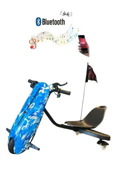 Citymate Drift Car Elektrikli Kaykay Bluetooth Dirift Kar Hoverboard Scooter Ledli Bluetoothlu D03 ürün görseli