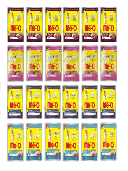 Me-o Karışık Kedi Yaş Mama 24'lu ürün görseli