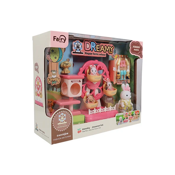 Bay Dreamy Mini Tavşan Dönme Dolap Eğlence Parkı - Resim 4