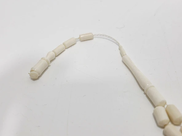 Kesme Fildişi Tesbih 9,11 Gram - Koleksiyonluk Fil Dişi Tespih - Resim 3