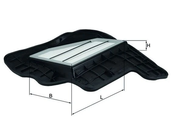 MAHLE LX1685.5 HAVA FILTRESI SAG BMW N62 F01 F07 F10 E70 E71 13717577457 ürün görseli 1