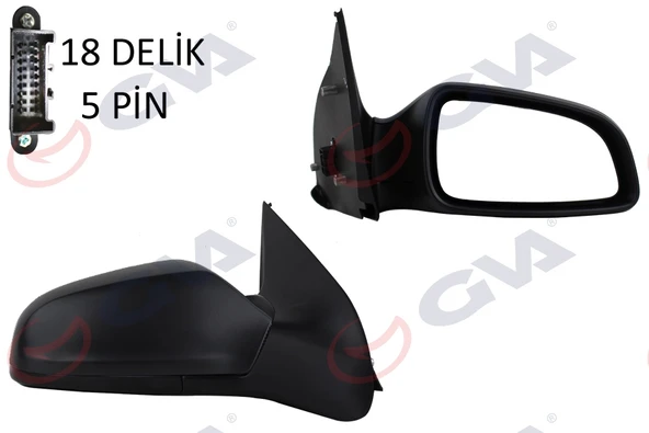 GVA 1090125 DIŞ DİKİZ AYNASI SAĞ ASTRA H 04> ELEKTRİKLİ ISITMALI KONVEKS 5 FİŞ VM-968EHR 6428184-13141996-13253337-6428273 ürün görseli 1