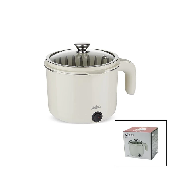 ELEKTRİKLİ ÇOK FONKSİYONLU PİŞİRİCİ PASLANMAZ ÇELİK TENCERE 800ML SCO-5063 (5314)