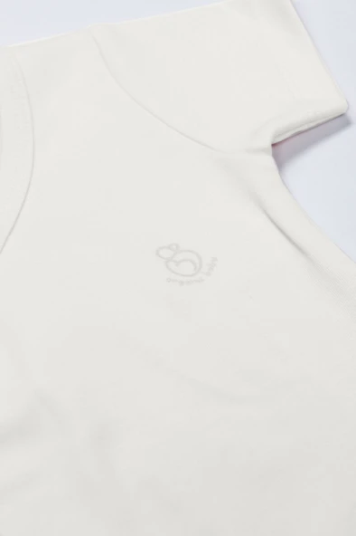 Bistyle Organik Natural Basic Style Kruvaze Yarım Kol Body BS17101 Ekru - 3