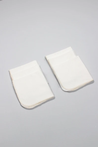 Bistyle Organik 28x28 6'Lı Penye Mendil 90103 Ekru - 3