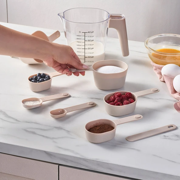 Karaca Ekin Hazneli Ölçü Kabı & Kaşığı Seti - Resim 2