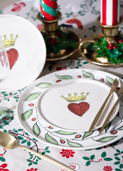 The Mia Luv Pasta Tabağı 6lı Set 19 cm - Resim 5