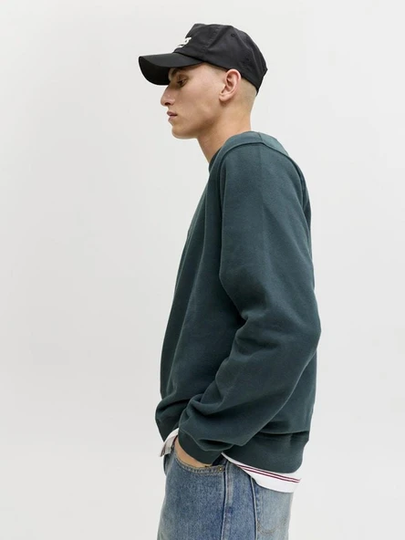 Jack Jones Bleecker Brandıbg Relax Fit Erkek Sweat 12286775 - Resim 3