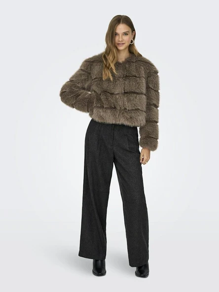 Only Jdy Ofelıa Faux Fur Kadın Ceket 15359349 - Resim 4