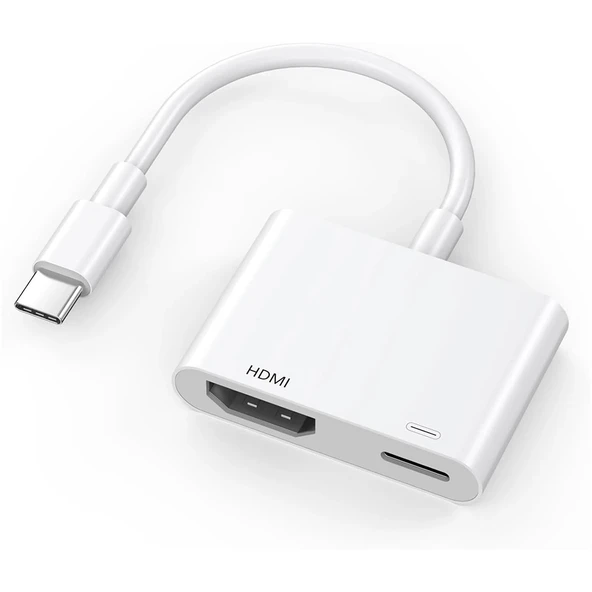 Zore Type-C to Type-C PD100W + HDMI 4K@30Hz 2in1 Adaptör - Resim 2