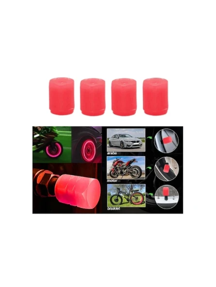 Carub Kırmızı Fosforlu Sibop Kapağı 4 Lü br5531125 ürün görseli