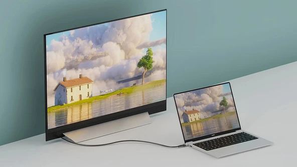 Zore QG08 8K 60 Hz Görüntü Kalitesi Type-C to Display Port Kablo 1.8m - Resim 4