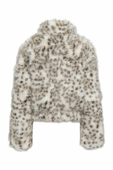 Only Janıs Lıfe Faux Fur Leo Kadın Ceket 15350369 - Resim 2