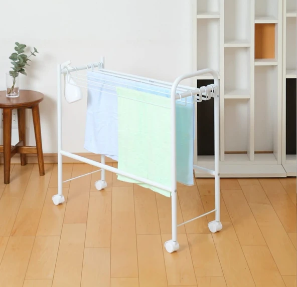 pantolon askısı kurutmalık askı tekerlekli modern ayaklı askı - Resim 3