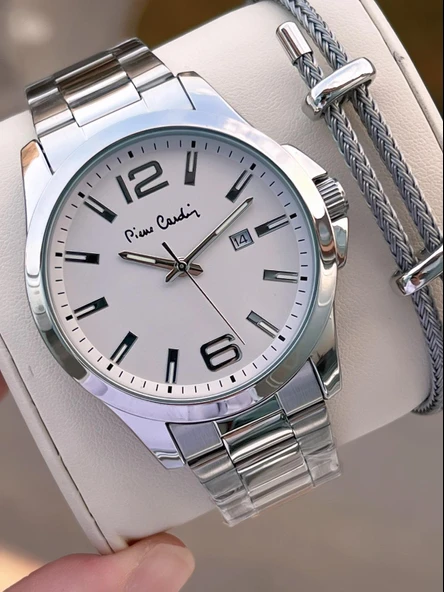 Pierre Cardin Damat Ve Nişan İçin 2 Yıl Garantili 3 Atm Suya Dayanıklı Erkek Kol Saati E.800411F02 ürün görseli
