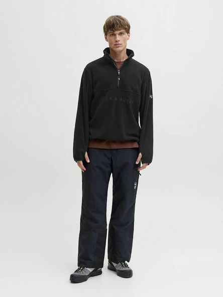Jack Jones Alpes Half Fleece Fermuarlı Yaka Erkek Polar 12284828 - 2