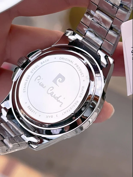 Pierre Cardin Damat Ve Nişan İçin 2 Yıl Garantili 3 Atm Suya Dayanıklı Erkek Kol Saati EK.800311F05 - Resim 5