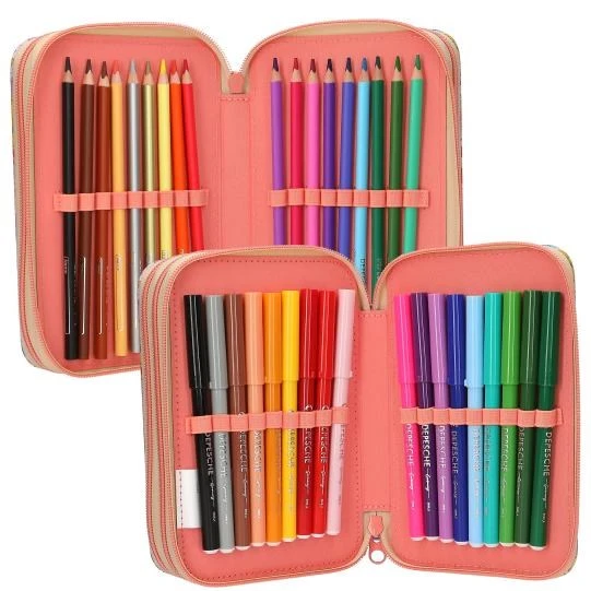 Top Model Üç Katlı Kalem Kutu Kız Gücü - Resim 6