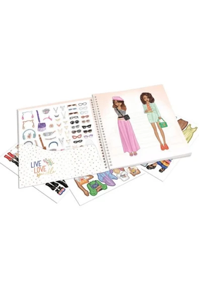 TOPModel Dress Me Up Stickerbook - Resim 3