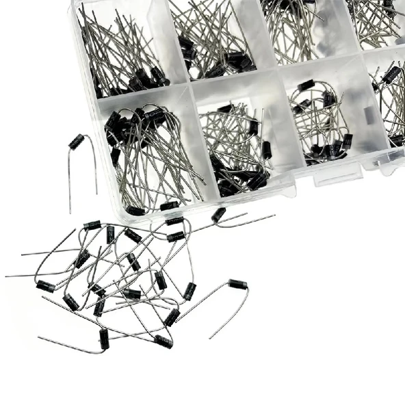 100 Parça Diyot Seti 10 Farklı Değerde DO-41 Kılıf - Resim 5