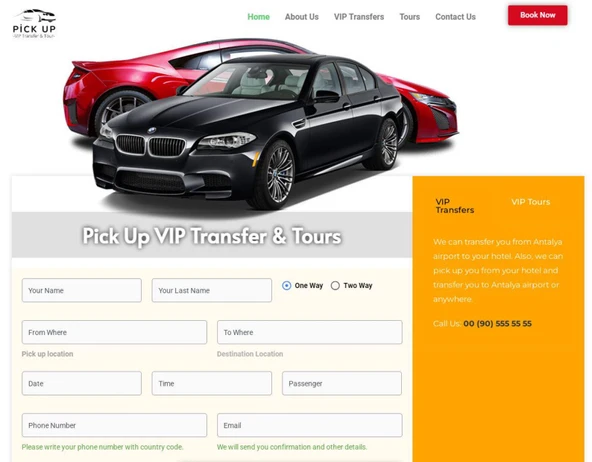 VIP Transfer & Tur WordPress Teması - Havalimanı Transferi Hazır Site Teması - Resim 3