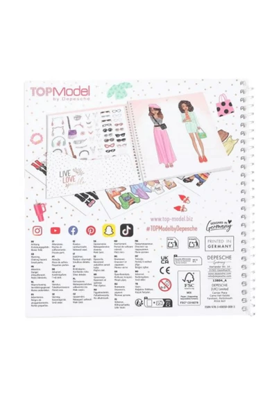TOPModel Dress Me Up Stickerbook - Resim 4