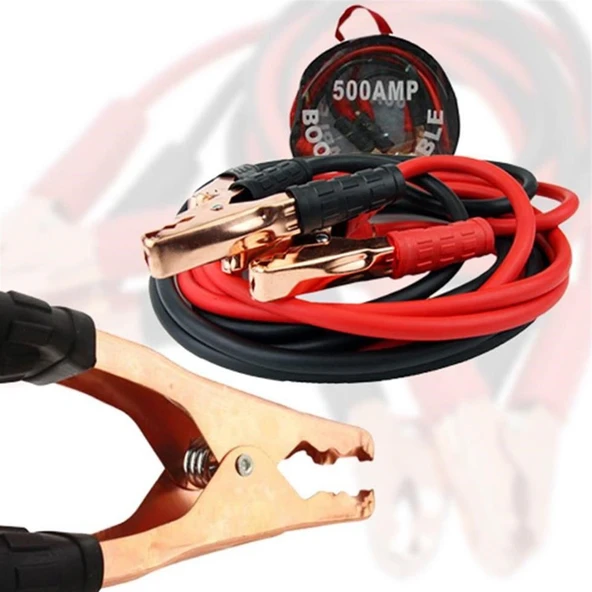 1200 Amper Akü Takviye Kablosu 1.5 Metre Bakır Akü Takviye Cihazı (5314) - 5