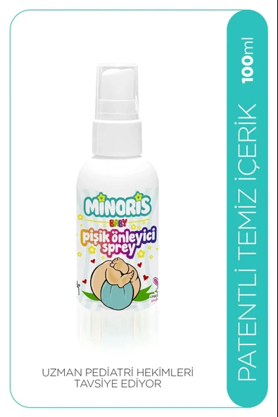 Minoris Baby Organik Pişik Önleyici Sprey 100ml - 4