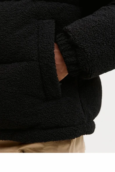 Jack Jones Flare Teddy Puffer Erkek Ceket 12286050 - Resim 5