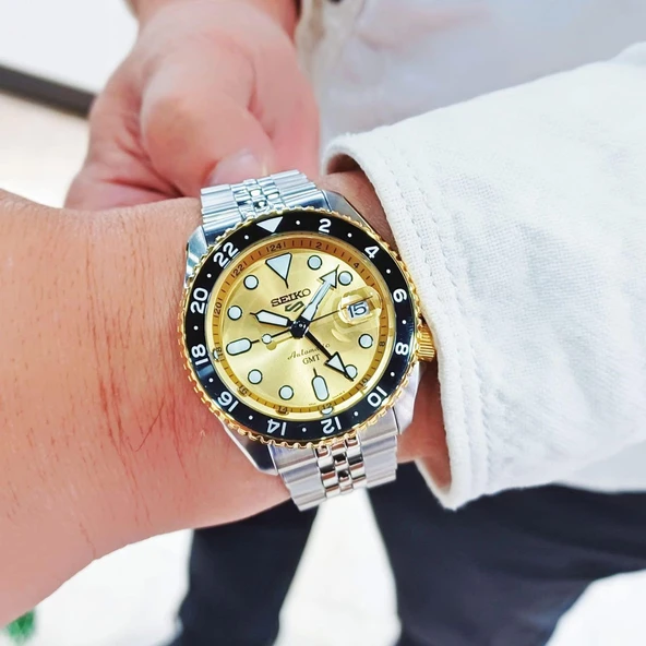 Seiko 5 Sports Otomatik GMT SSK044K Erkek Kol Saati SSK044K1 - Resim 2