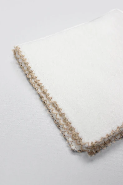 Bistyle Organik 28x28 6'Lı Havlu Mendil 90105 Ekru - 2