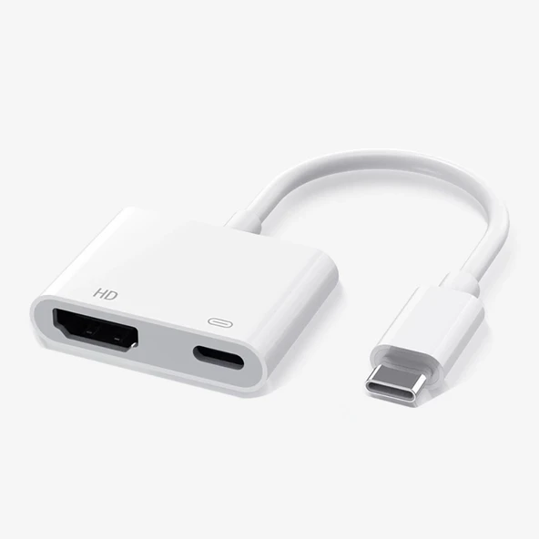 Zore Type-C to Type-C PD100W + HDMI 4K@30Hz 2in1 Adaptör - Resim 5