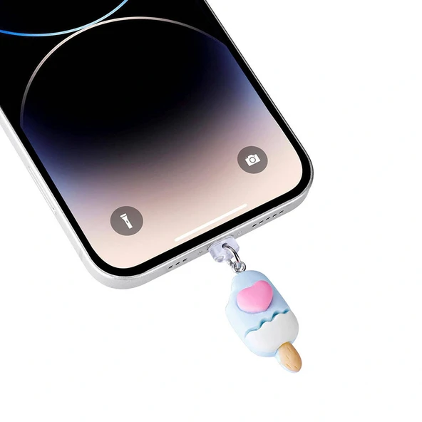 Zore Type-C Uyumlu Silikon Şarj Portu Tıpası 3'lü Set - Resim 4