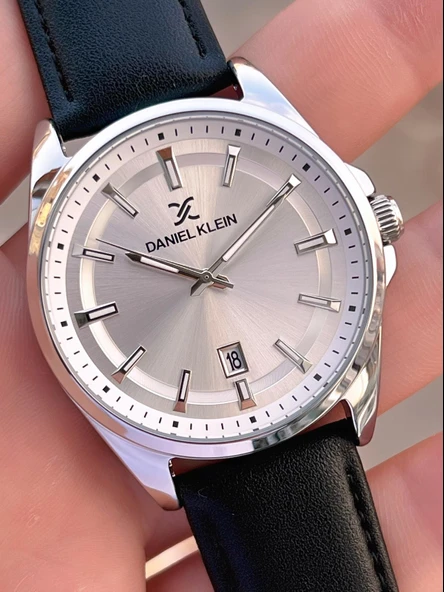 Daniel Klein Deri Kordon Takvimli Kadran 2 Yıl Garantili 3 Atm Dayanıklı Erkek Kol Saati E140036-1 - Resim 4