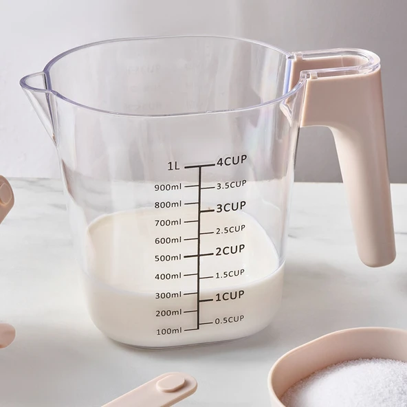 Karaca Ekin Hazneli Ölçü Kabı & Kaşığı Seti - Resim 4