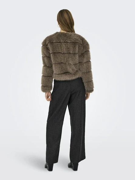 Only Jdy Ofelıa Faux Fur Kadın Ceket 15359349 - Resim 5