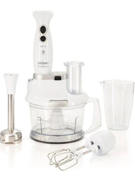 Arzum AR1004 Soprano Max Multi Blender Seti - Beyaz ürün görseli