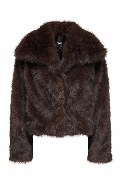 Only Dawn Faux Fur Kadın Ceket 15348977 - Resim 2