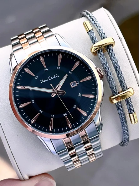 Pierre Cardin Damat Ve Nişan İçin 2 Yıl Garantili 3 Atm Suya Dayanıklı Erkek Kol Saati K.800211F104 ürün görseli