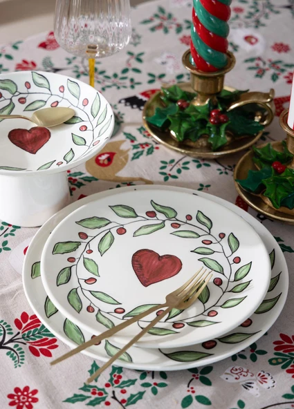 The Mia Luv Pasta Tabağı 6lı Set 19 cm - Resim 5