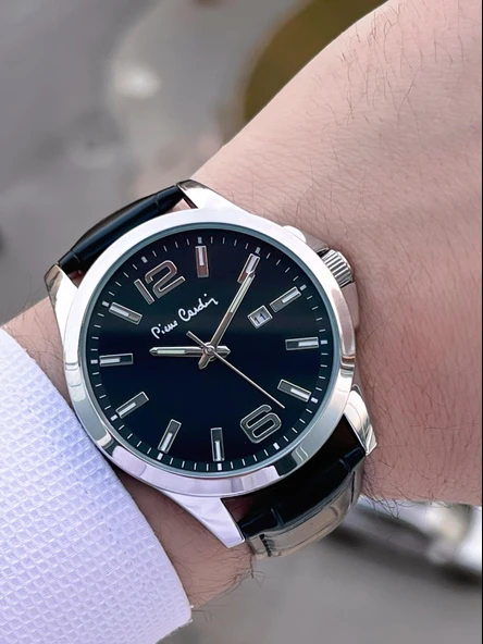 Pierre Cardin Deri Kordon 2 Yıl Garantili 3 Atm Suya Dayanıklı Erkek Kol Saati EK.800411F08S - Resim 3