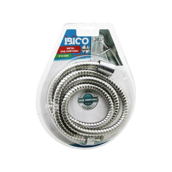 METAL DUŞ HORTUMU 150CM VAKUMLU AMBALAJ ANTİ TWİST=DOLANMAZ-KIVRILMAZ-KOPMAZ (5314)