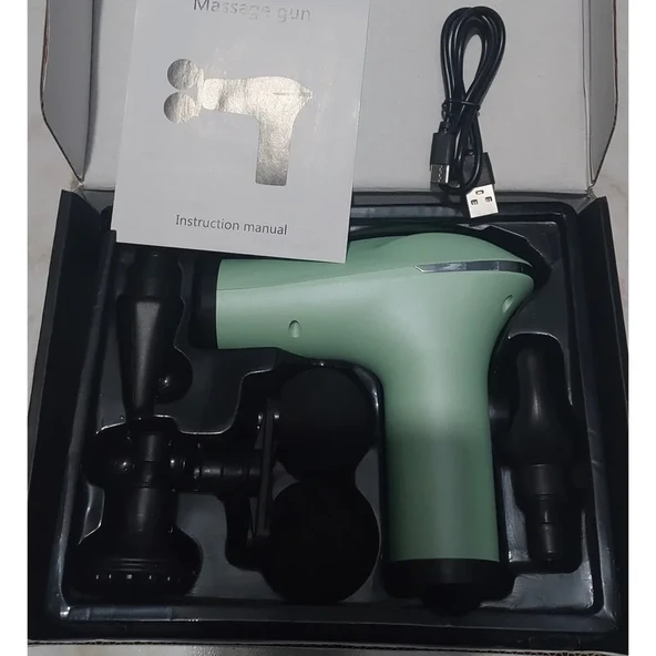 Akıllı Çipli Titreşimli Masaj Tabancası – 6 Hız Ayarlı, 4 Başlıklı, 3200 RPM Güçlü Motor, Sessiz Taşınabilir Masaj Aleti (5314) - 5