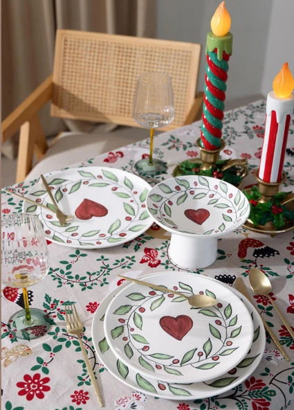 The Mia Luv Pasta Tabağı 6lı Set 19 cm - Resim 6