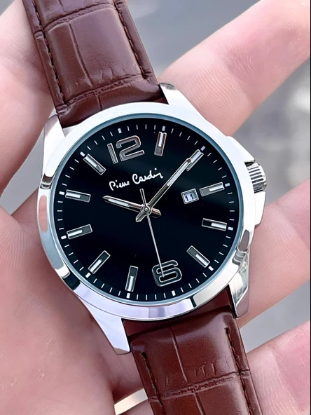 Pierre Cardin Deri Kordon 2 Yıl Garantili 3 Atm Suya Dayanıklı Erkek Kol Saati EK.800411F11 - Resim 4