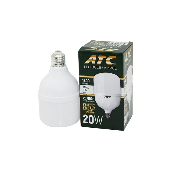ATC-LW-20W 20W E27 TORCH LED BULB AMPUL BEYAZ 1800 LÜMEN - 25.000h (5314)
